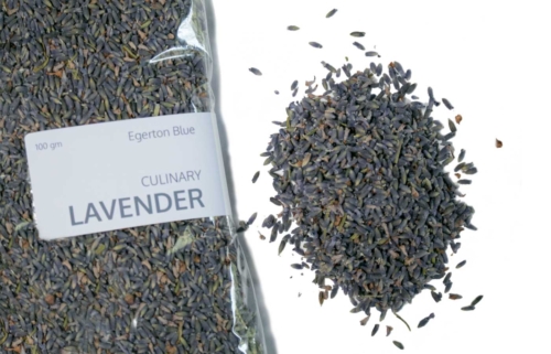 Australian grown, dark angustifolia lavender buds from Egerton Blue, perfect for cooking or fragrance.